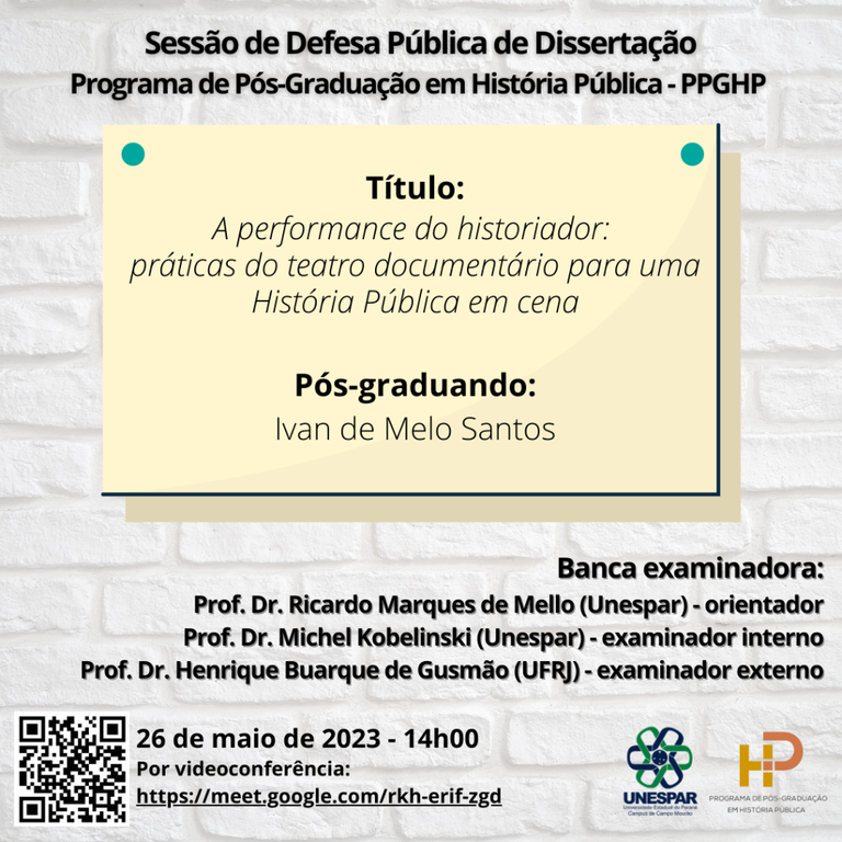 Defesa Pública de Dissertação PPGHP - Ivan de Melo Santos.png