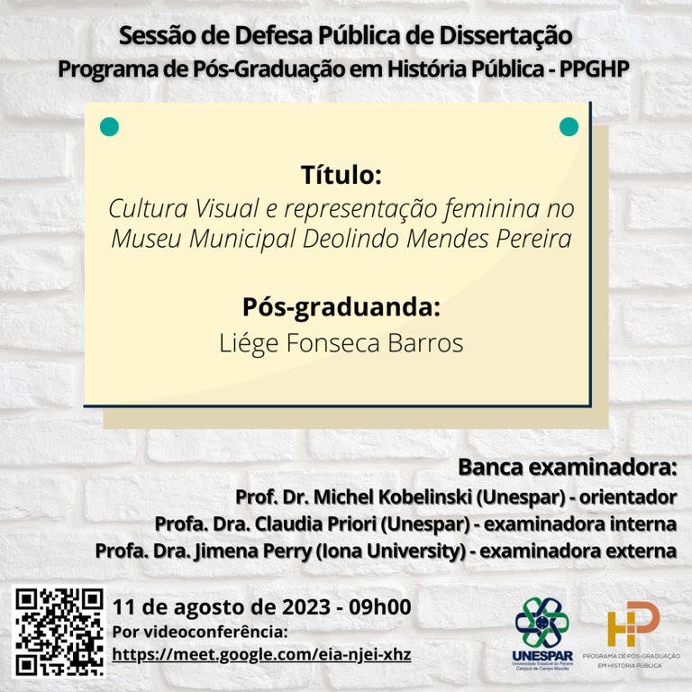 Defesa Pública de Dissertação PPGHP - Liége Fonseca.png