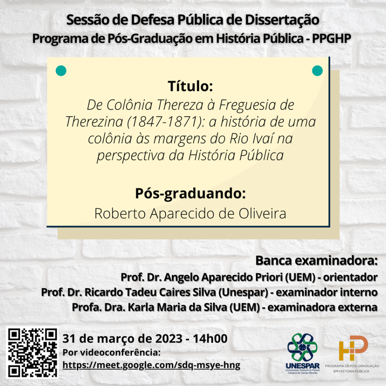 Defesa Pública de Dissertação PPGHP - Roberto Aparecido de Oliveira.png